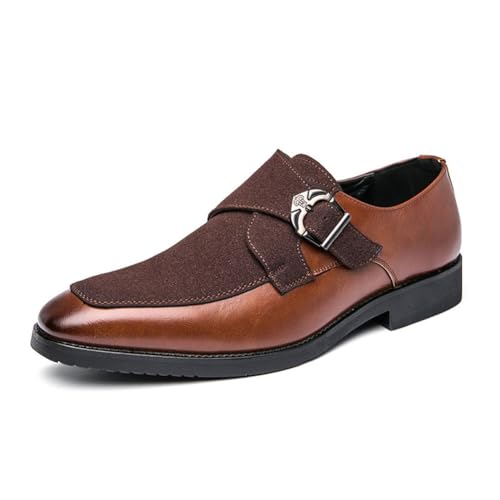 EsaSam Herren Loafer Monk Strap Schuhe Slip on Mokassins Anzugschuhe Klassischer Business Monkstrap Mönch Schnallenschuh,Braun,38 EU EsaSam Herren Loafer Monk Strap Schuhe Slip on Mokassins Anzugschuhe Klassischer Business Monkstrap Mönch Schnallenschuh,Braun,38 EU von EsaSam