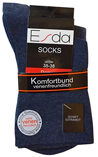 Esda - Damen Trichtersocke jeanstöne (extra venenfreundlich) 35-38 von Esda