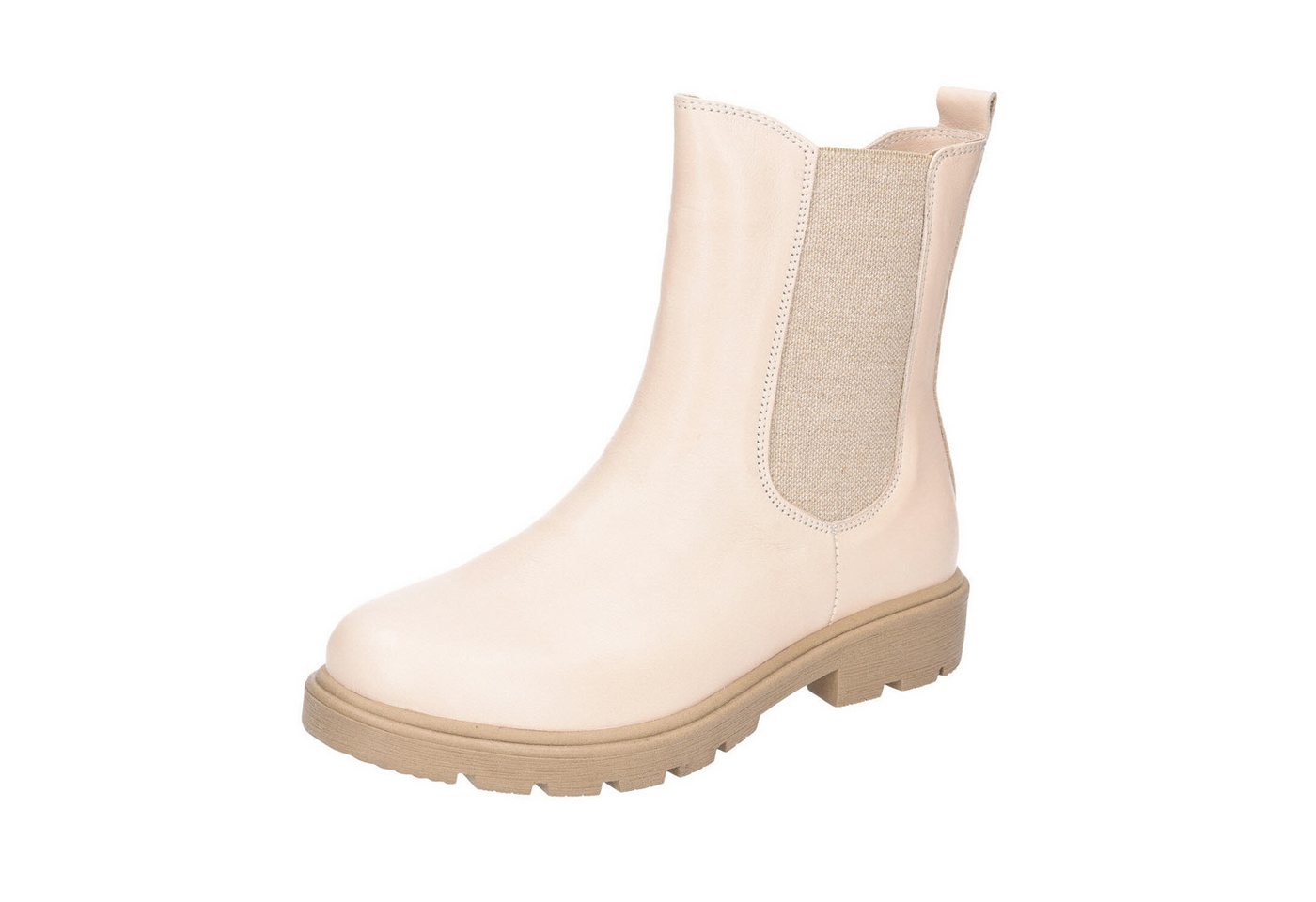 Esgano Chelsea-Boots Creme Schnürschuh von Esgano