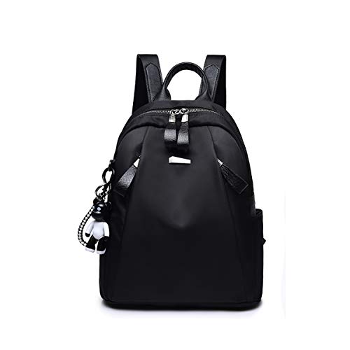 Eshow Mini Rucksack für Mädchen Und Damen rucksack klein leicht Daypack women backpack Lässig elegant schwarz zum Alltag Reise Schule Freizeit Einkaufen von Eshow