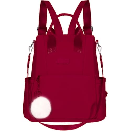 Eshow Rucksack Damen Klein, Anti-Diebstahl Elegant Cityrucksack Tagesrucksack, 3 in 1 Rucksacktasche mit Clutchbag RFID Blocker, Kleiner Damenrucksack Modern für Pendeln Schule Arbeit Reise Schwarz von Eshow