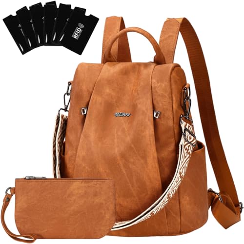 Eshow Rucksack Damen Klein, Anti-Diebstahl Elegant Cityrucksack Tagesrucksack, Kleine 3 in 1 Rucksackhandtasche für Mädchen Und Frauen, Rucksacktasche Modern für Pendeln Schule Arbeit Reise Eshow Rucksack Damen Klein, Anti-Diebstahl Elegant Cityrucksack Tagesrucksack, Kleine 3 in 1 Rucksackhandtasche für Mädchen Und Frauen, Rucksacktasche Modern für Pendeln Schule Arbeit Reise von Eshow
