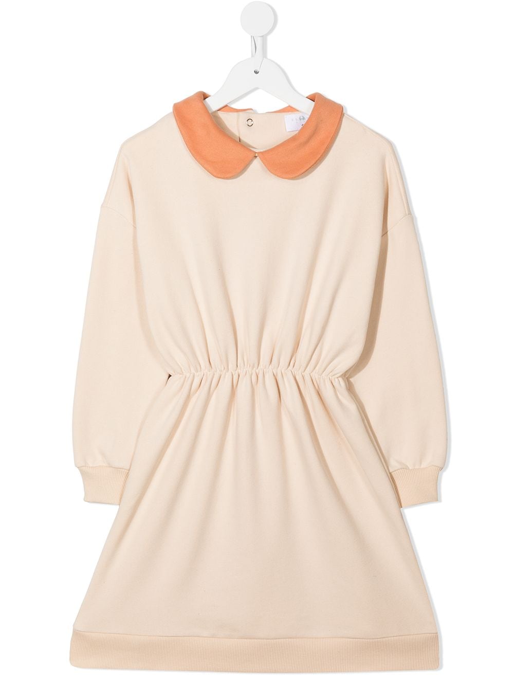 Eshvi Kids Kleid mit Bubikragen - Nude von Eshvi Kids