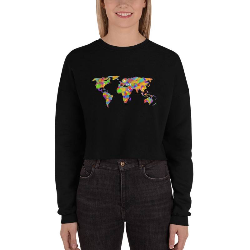 Bunte Welt-Ernte-Sweatshirt-Pullover-Freundin-Geschenk von EsjayCreationsInc