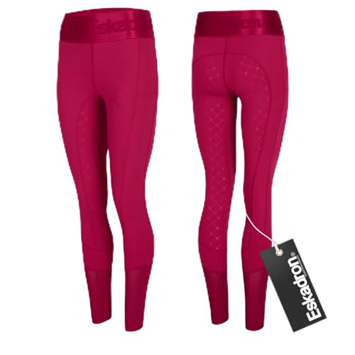 Eskadron Riding Tight Reithose Damen Berryfusion | Sommerreithose leicht & atmungsaktiv | Reitleggings mit Grip | Reitsport-Hosen für Damen | Reitleggins mit Handy-Taschen | Elastische Reiterhose von Eskadron