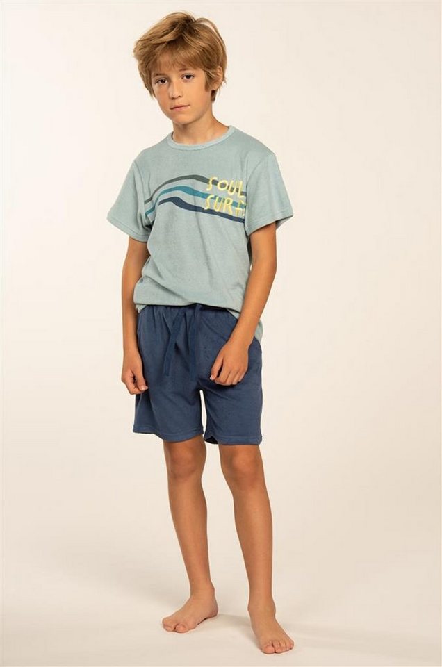 Eskimo Schlafanzug Eskimo Kids (Set, Set) Jungen Schlafanzug kurz Shorty Baumwolle sommerlicher Frottee Jersey von Eskimo