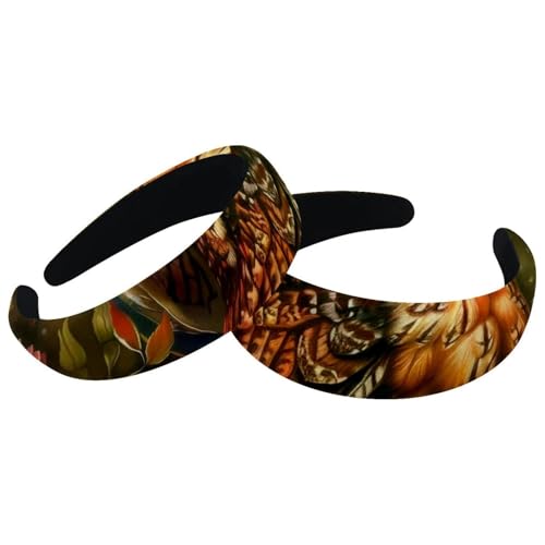 2 Stück Samt Breite Stirnbänder für Frauen Eule Rose Blumen Uhr Zubehör Gepolsterte Stirnbänder Schönheit Haarbänder Mädchen Dicke Haarbänder 2 Stück Samt Breite Stirnbänder für Frauen Eule Rose Blumen Uhr Zubehör Gepolsterte Stirnbänder Schönheit Haarbänder Mädchen Dicke Haarbänder von Eslifey