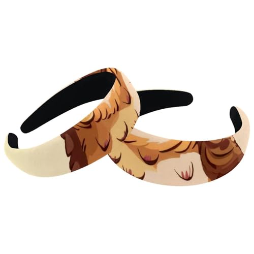 2 Stück Samt Breite Stirnbänder für Frauen Eule Sonnenbrille Muster Zubehör Gepolsterte Stirnbänder Schönheit Haarbänder Mädchen Dicke Haarbänder 2 Stück Samt Breite Stirnbänder für Frauen Eule Sonnenbrille Muster Zubehör Gepolsterte Stirnbänder Schönheit Haarbänder Mädchen Dicke Haarbänder von Eslifey