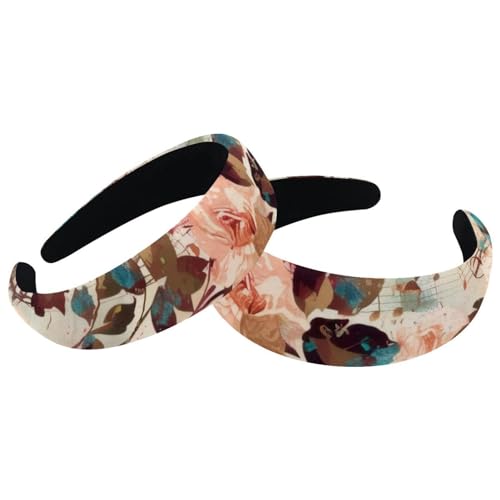 2 Stück Samt Breite Stirnbänder für Frauen Musik mit Melodie und Blumen Accessoires Gepolsterte Stirnbänder Schönheit Haarbänder Mädchen Dicke Haarbänder 2 Stück Samt Breite Stirnbänder für Frauen Musik mit Melodie und Blumen Accessoires Gepolsterte Stirnbänder Schönheit Haarbänder Mädchen Dicke Haarbänder von Eslifey