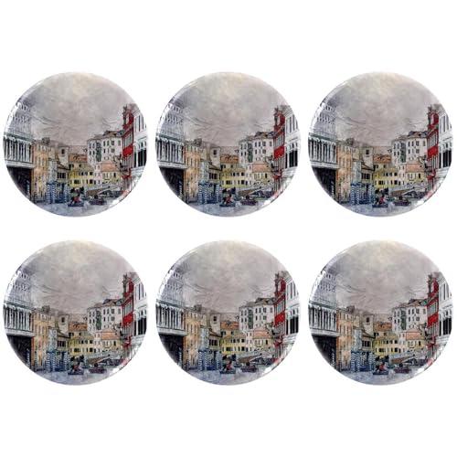 Eslifey 6 Stück 5,6 cm große Knöpfe mit Anstecknadel, runde Bastelknöpfe für Bastelbedarf, DIY-Abzeichen, Anstecknadeln, Schulprojekte von Eslifey