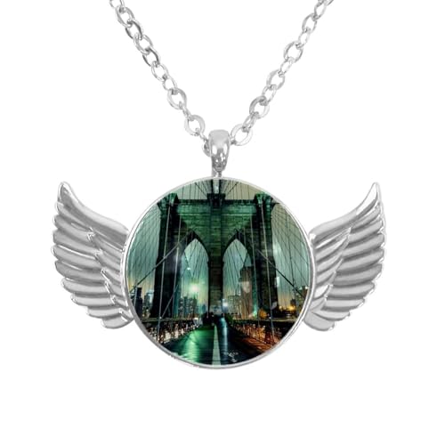 Eslifey 6 Stück Magnetische Lesezeichen, Brooklyn Bridge Nacht Seitenmarkierungen Leder Lesezeichen Buch Zubehör für Schüler Lehrer Lesen von Eslifey