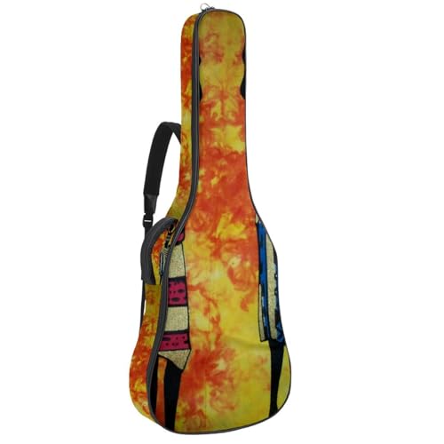 Eslifey Akustikgitarre Tasche Afrikanische Frau Verstellbarer Schultergurt Gitarrenkoffer Gigbag 40 41 42 Zoll, Farbe 1, 42.9x16.9x4.7 in von Eslifey