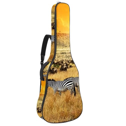 Eslifey Akustikgitarre Tasche Afrikanische Frauen Malerei Verstellbarer Schultergurt Gitarrenkoffer Gig Bag 40 41 42 Zoll, Farbe 6, 42.9x16.9x4.7 in von Eslifey