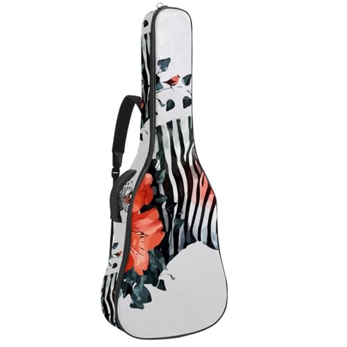 Eslifey Akustikgitarre Tasche Afrikanische Frauen Malerei Verstellbarer Schultergurt Gitarrenkoffer Gig Bag 40 41 42 Zoll, Farbe 7, 42.9x16.9x4.7 in von Eslifey