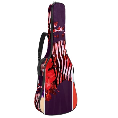 Eslifey Akustikgitarre Tasche Afrikanische Frauen Malerei Verstellbarer Schultergurt Gitarrenkoffer Gig Bag 40 41 42 Zoll, Farbe 8, 42.9x16.9x4.7 in von Eslifey