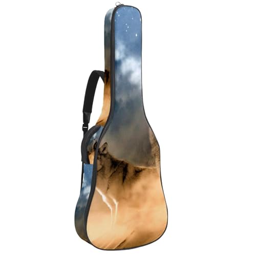 Eslifey Akustikgitarre Tasche Afrikanische Frauen Malerei Verstellbarer Schultergurt Gitarrenkoffer Gig Bag 40 41 42 Zoll, Farbe 9, 42.9x16.9x4.7 in von Eslifey