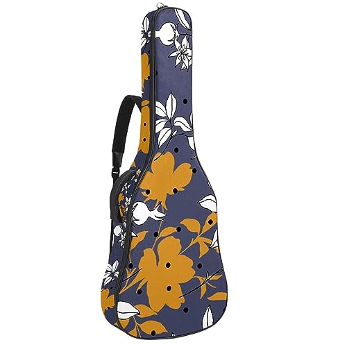 Eslifey Akustikgitarre Tasche Aquarell Weihnachten Ballett Mädchen Stern Muster Verstellbarer Schultergurt Gitarre Fall Gig Bag 40 41 42 Zoll, Farbe 10, 42.9x16.9x4.7 in von Eslifey