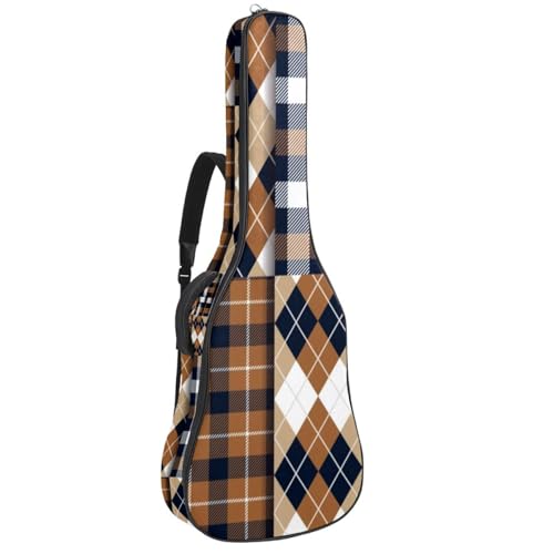 Eslifey Akustikgitarre Tasche Camo Mädchen Muster mit Einhörnern Verstellbarer Schultergurt Gitarrentasche Gigbag 40 41 42 Zoll, Farbe 9, 42.9x16.9x4.7 in von Eslifey