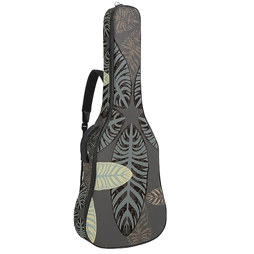 Eslifey Akustikgitarre Tasche Cartoon Niedlich Mädchen Panda Rosa Muster Verstellbarer Schultergurt Gitarre Fall Gig Bag 40 41 42 Zoll, Farbe 10, 42.9x16.9x4.7 in von Eslifey