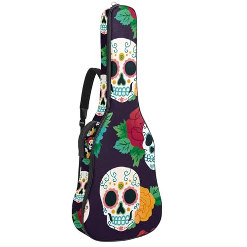 Eslifey Akustikgitarre Tasche Japan Kinder Kirschblüte Verstellbarer Schultergurt Gitarrentasche Gigbag 40 41 42 Zoll, Farbe 6, 42.9x16.9x4.7 in von Eslifey