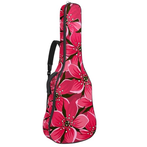 Eslifey Akustikgitarre Tasche Japan Kinder Kirschblüte Verstellbarer Schultergurt Gitarrentasche Gigbag 40 41 42 Zoll, Farbe 8, 42.9x16.9x4.7 in von Eslifey