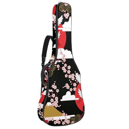 Eslifey Akustikgitarre Tasche Japanische Geisha Mädchen Verstellbarer Schultergurt Gitarrentasche Gigbag 40 41 42 Zoll, Farbe 10, 42.9x16.9x4.7 in von Eslifey