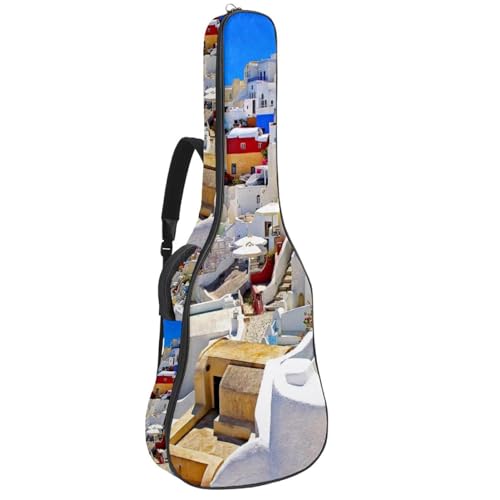 Eslifey Akustikgitarre Tasche Japanische Geisha Mädchen Verstellbarer Schultergurt Gitarrentasche Gigbag 40 41 42 Zoll, Farbe 6, 42.9x16.9x4.7 in von Eslifey