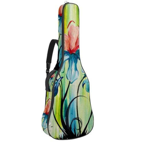 Eslifey Akustikgitarre Tasche Japanische Geisha Mädchen Verstellbarer Schultergurt Gitarrentasche Gigbag 40 41 42 Zoll, Farbe 8, 42.9x16.9x4.7 in von Eslifey