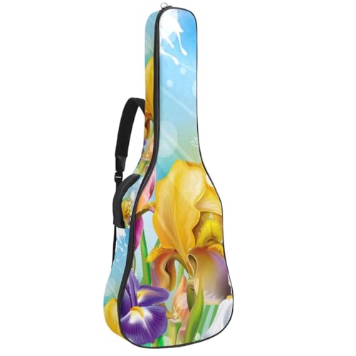 Eslifey Akustikgitarre Tasche Japanische Geisha Mädchen Verstellbarer Schultergurt Gitarrentasche Gigbag 40 41 42 Zoll, Farbe 9, 42.9x16.9x4.7 in von Eslifey