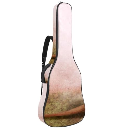 Eslifey Akustikgitarre Tasche Marienkäfer mit grünem Regenschirm Verstellbarer Schultergurt Gitarrentasche Gigbag 40 41 42 Zoll, Farbe 4, 42.9x16.9x4.7 in von Eslifey