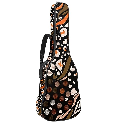 Eslifey Akustikgitarre Tasche Stamm afrikanische Frau Malerei Verstellbarer Schultergurt Gitarrenkoffer Gigbag 40 41 42 Zoll, Farbe 10, 42.9x16.9x4.7 in von Eslifey