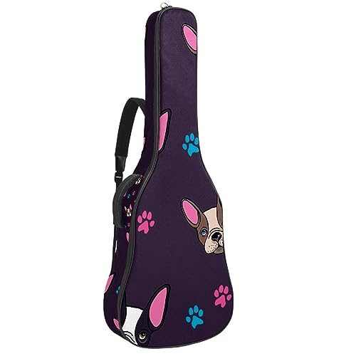 Eslifey Akustikgitarre Tasche Stamm afrikanische Frau Malerei Verstellbarer Schultergurt Gitarrenkoffer Gigbag 40 41 42 Zoll, Farbe 2, 42.9x16.9x4.7 in von Eslifey