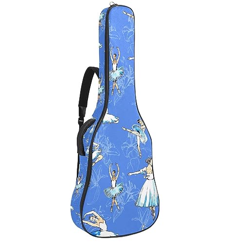 Eslifey Akustikgitarre Tasche Stamm afrikanische Frau Malerei Verstellbarer Schultergurt Gitarrenkoffer Gigbag 40 41 42 Zoll, Farbe 3, 42.9x16.9x4.7 in von Eslifey
