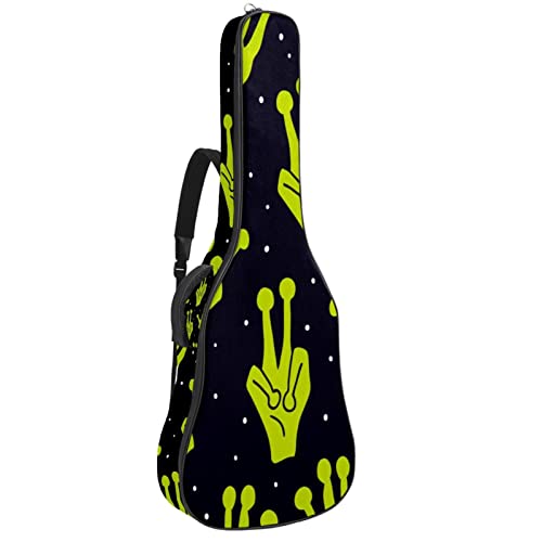 Eslifey Akustikgitarre Tasche Stamm afrikanische Frau Malerei Verstellbarer Schultergurt Gitarrenkoffer Gigbag 40 41 42 Zoll, Farbe 7, 42.9x16.9x4.7 in von Eslifey