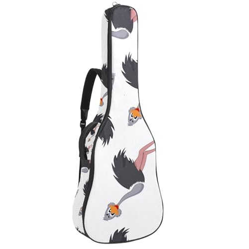 Eslifey Akustische Gitarre Tasche Dinosaurier Babys Verstellbarer Schultergurt Gitarre Fall Gig Bag 40 41 42 Zoll, Farbe 10, 42.9x16.9x4.7 in von Eslifey