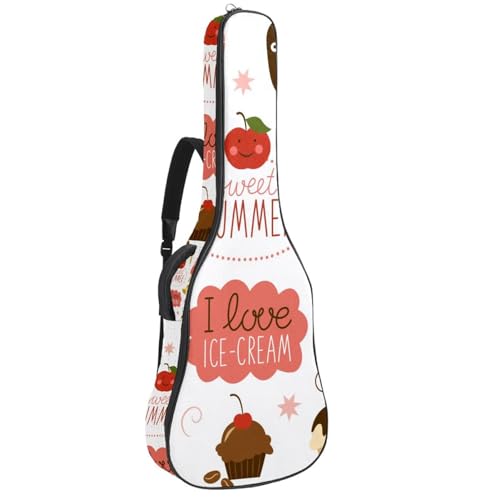 Eslifey Akustische Gitarre Tasche Dinosaurier Babys Verstellbarer Schultergurt Gitarre Fall Gig Bag 40 41 42 Zoll, Farbe 4, 42.9x16.9x4.7 in von Eslifey