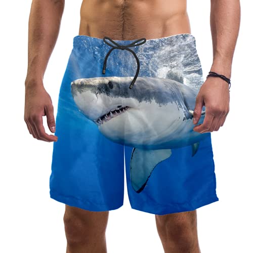 Eslifey Badehose, Hai, elastische Badehose, Boardshorts für Herren Gr. XXL, multi von Eslifey