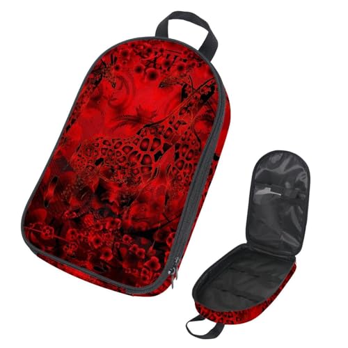 Eslifey Camping-Kochutensilien-Organizer, Reisetasche, Regenschirm-Muster, tragbare Aufbewahrungstasche für Grill, Camping, Kochgeschirr, Küchenset, Mehrfarbig 7, 14.7x8.74x2.17in/36x22.2x25.5cm von Eslifey