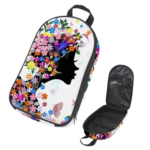 Eslifey Camping-Kochutensilien-Organizer, Reisetasche, Retro, schöne afrikanische Frauen, tragbare Aufbewahrungstasche für Grill, Camping, Kochgeschirr, Küchenset, Mehrfarbig 15, 14.7x8.74x2.17in von Eslifey