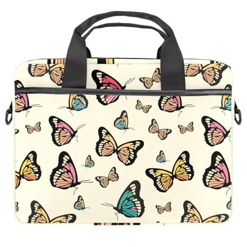Eslifey Cute Space Motorrad-Laptop-Tasche, tragbar, Umhängetasche, Kuriertasche, Aktentasche mit Tragegriff, 33 - 35,6 cm (13 14 Zoll), Mehrfarbig 10, 11x14.5x1.2in /28x36.8x3 cm von Eslifey