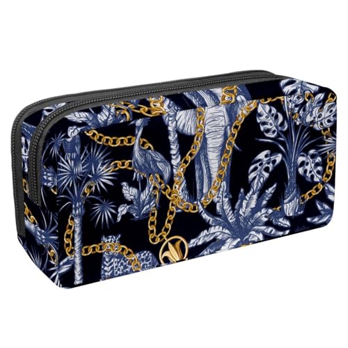 Eslifey Federmäppchen, Batik-Muster, großes Fassungsvermögen, Federmäppchen, Schreibwaren, Stiftetasche, Mehrfarbig 9, 2.3x8.2x3.9in/6x21x10cm, Kosmetikkoffer von Eslifey
