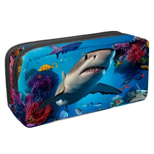 Eslifey Federmäppchen, Blumen-Musikinstrumente, großes Fassungsvermögen, Federmäppchen, Schreibwaren, Stiftebeutel, Mehrfarbig 9, 2.3x8.2x3.9in/6x21x10cm, Kosmetikkoffer von Eslifey