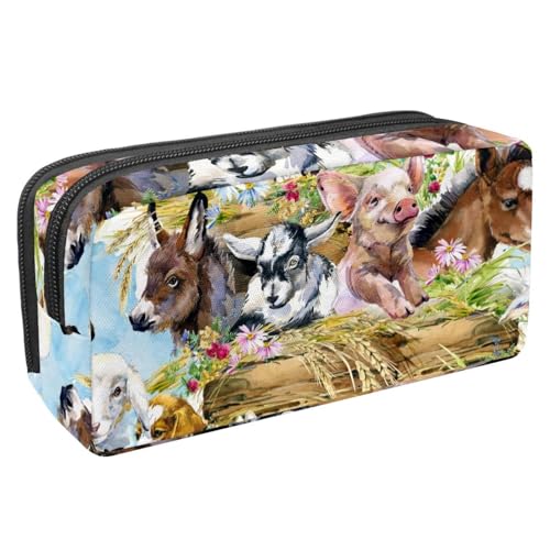 Eslifey Federmäppchen, Dinosaurier, großes Fassungsvermögen, Schreibwaren, Stiftetasche, Mehrfarbig 5, 2.3x8.2x3.9in/6x21x10cm, Kosmetikkoffer von Eslifey