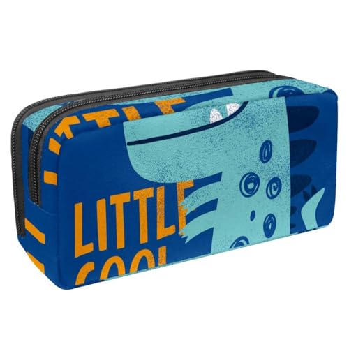 Eslifey Federmäppchen, Dinosaurier-Blau, großes Fassungsvermögen, Schreibwaren, Stiftetasche, Mehrfarbig 1, 2.3x8.2x3.9in/6x21x10cm, Kosmetikkoffer von Eslifey