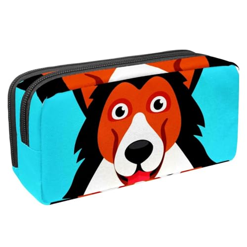 Eslifey Federmäppchen, Dinosaurier-Blau, großes Fassungsvermögen, Schreibwaren, Stiftetasche, Mehrfarbig 2, 2.3x8.2x3.9in/6x21x10cm, Kosmetikkoffer von Eslifey