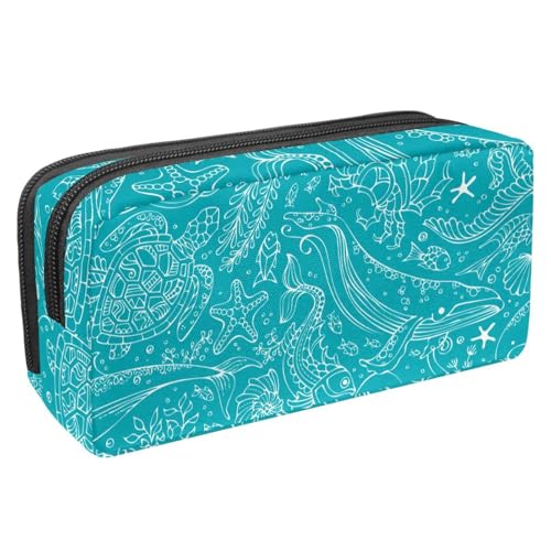 Eslifey Federmäppchen, Dinosaurier-Gelb, großes Fassungsvermögen, Schreibwaren, Stiftetasche, Mehrfarbig 10, 2.3x8.2x3.9in/6x21x10cm, Kosmetikkoffer von Eslifey