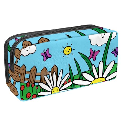 Eslifey Federmäppchen, Dinosaurier-Gelb, großes Fassungsvermögen, Schreibwaren, Stiftetasche, Mehrfarbig 6, 2.3x8.2x3.9in/6x21x10cm, Kosmetikkoffer von Eslifey