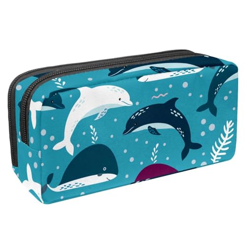 Eslifey Federmäppchen, Dinosaurier-Gelb, großes Fassungsvermögen, Schreibwaren, Stiftetasche, Mehrfarbig 9, 2.3x8.2x3.9in/6x21x10cm, Kosmetikkoffer von Eslifey