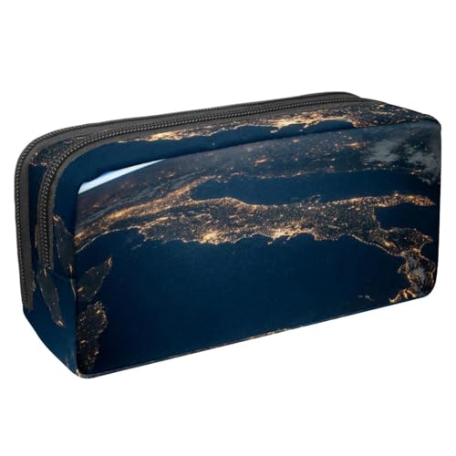 Eslifey Federmäppchen, Dinosaurier-Grün, Schwarz, großes Fassungsvermögen, Schreibwaren, Stiftetasche, Mehrfarbig 6, 2.3x8.2x3.9in/6x21x10cm, Kosmetikkoffer von Eslifey