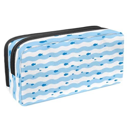 Eslifey Federmäppchen, Dinosaurier-Krone, weiß, großes Fassungsvermögen, Federmäppchen, Schreibwaren, Stiftetasche, Mehrfarbig 4, 2.3x8.2x3.9in/6x21x10cm, Kosmetikkoffer von Eslifey